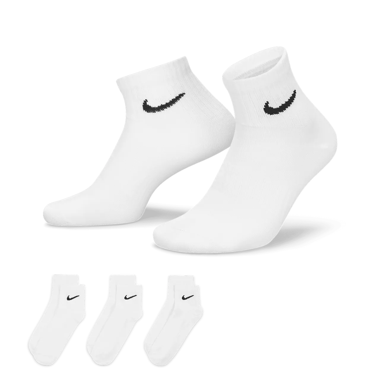 Nike Everyday Lightweight Training Ankle Socks (3 Pairs)