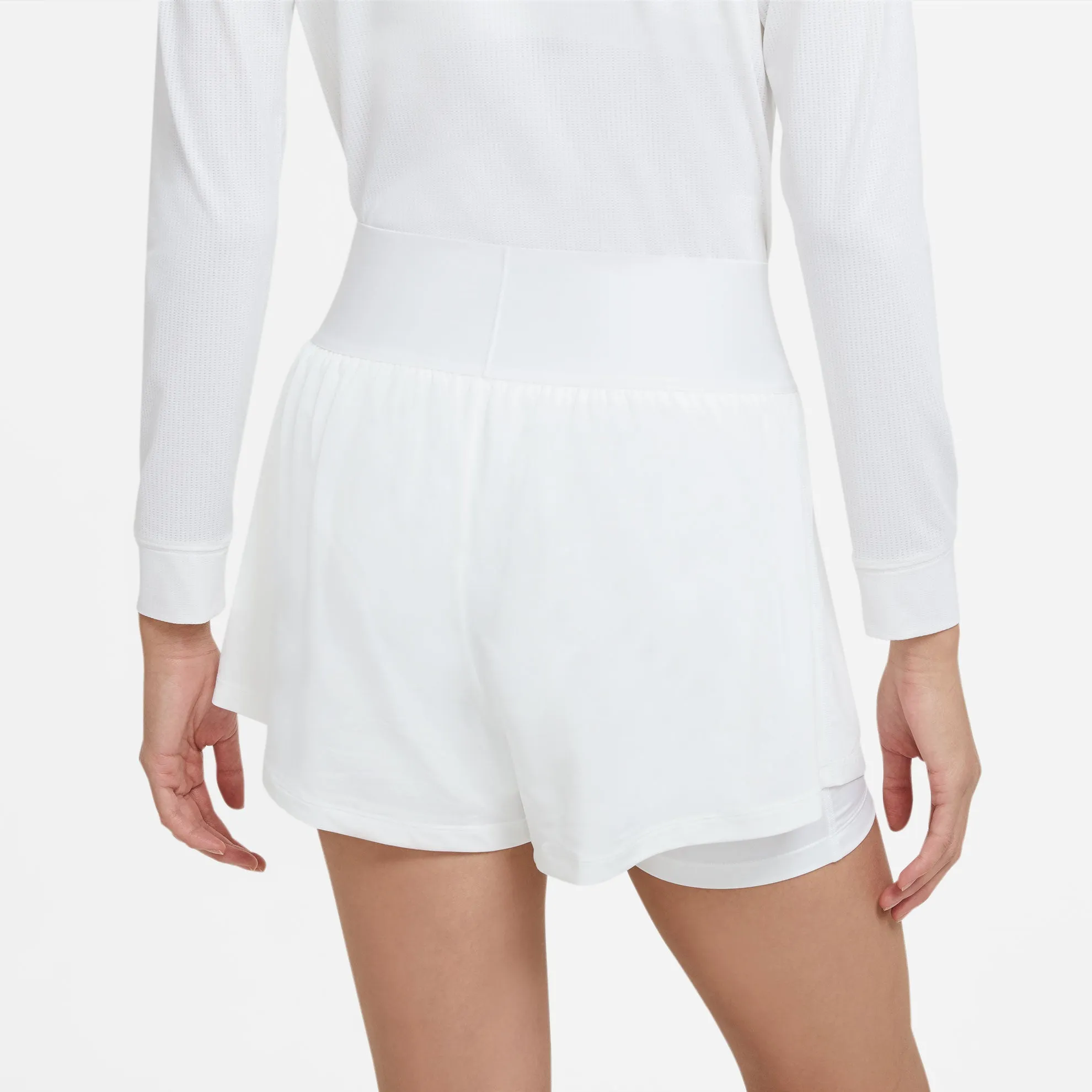 Nike Women's Dri-FIT Advantage Short (White/Black)