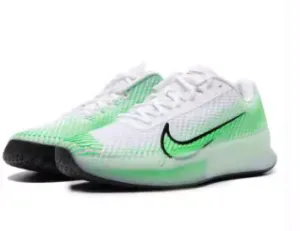 Nike Zoom Vapor 11 White/Green Men's Tennis Shoe - 2023 NEW ARRIVAL
