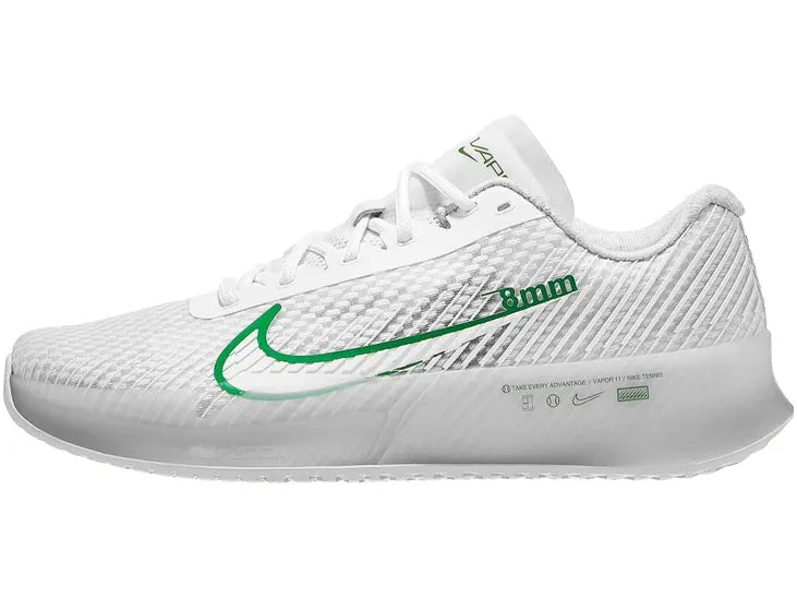 Nike Zoom Vapor 11 White/Kelly Green Men's Tennis Shoes - 2023 NEW ARRIVAL