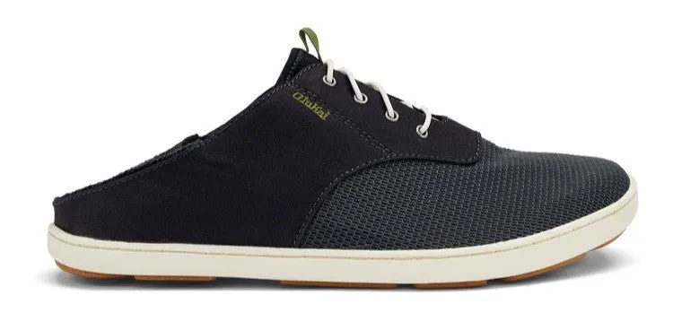 OluKai Nohea Moku Men’s No Tie Boat Shoe Black