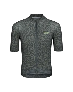 Pas Normal Studios - Essential Jersey - Check Olive Green