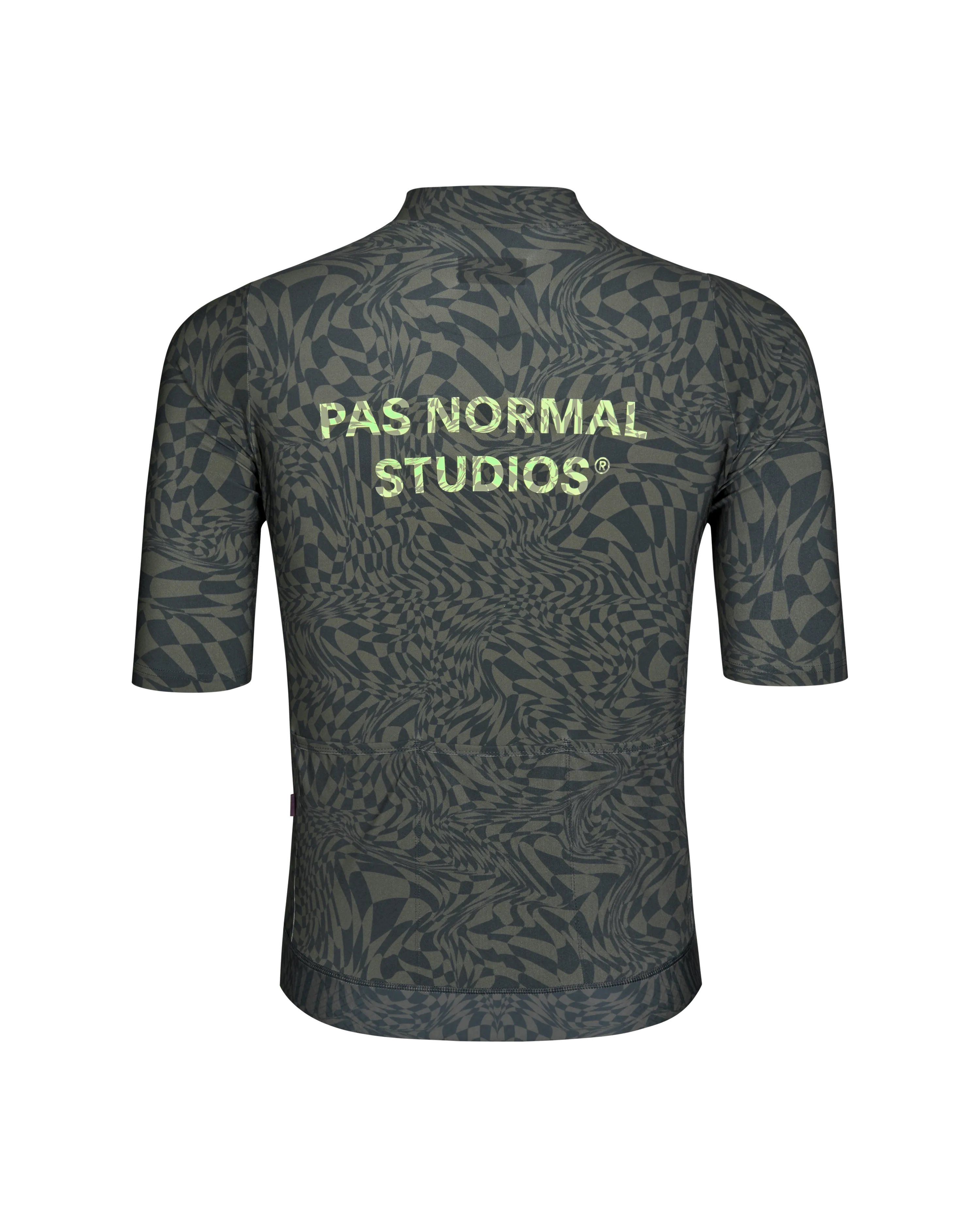 Pas Normal Studios - Essential Jersey - Check Olive Green