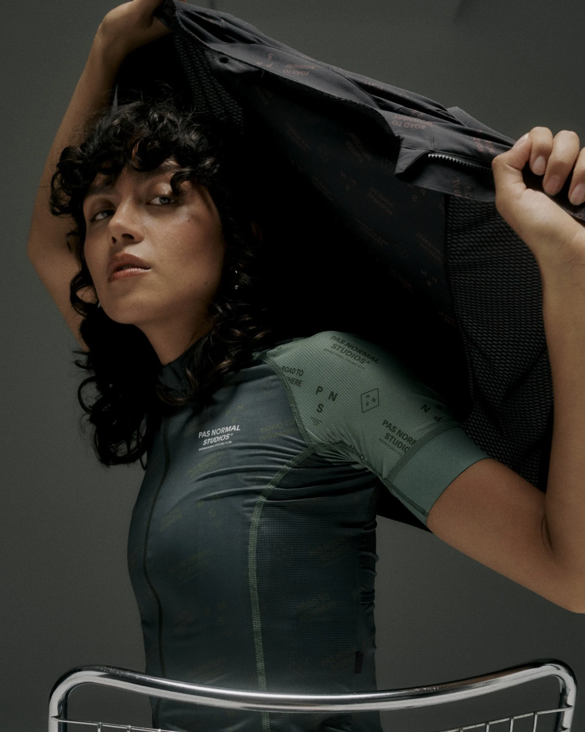 Pas Normal Studios Women's Mechanism Late Drop Jersey - Dark Moss Contrast