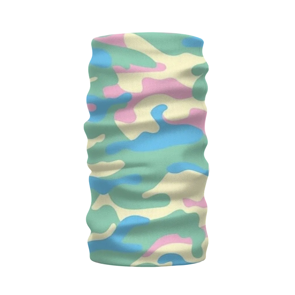 Pastel Colors Camo Neck Warmer Morf Scarf