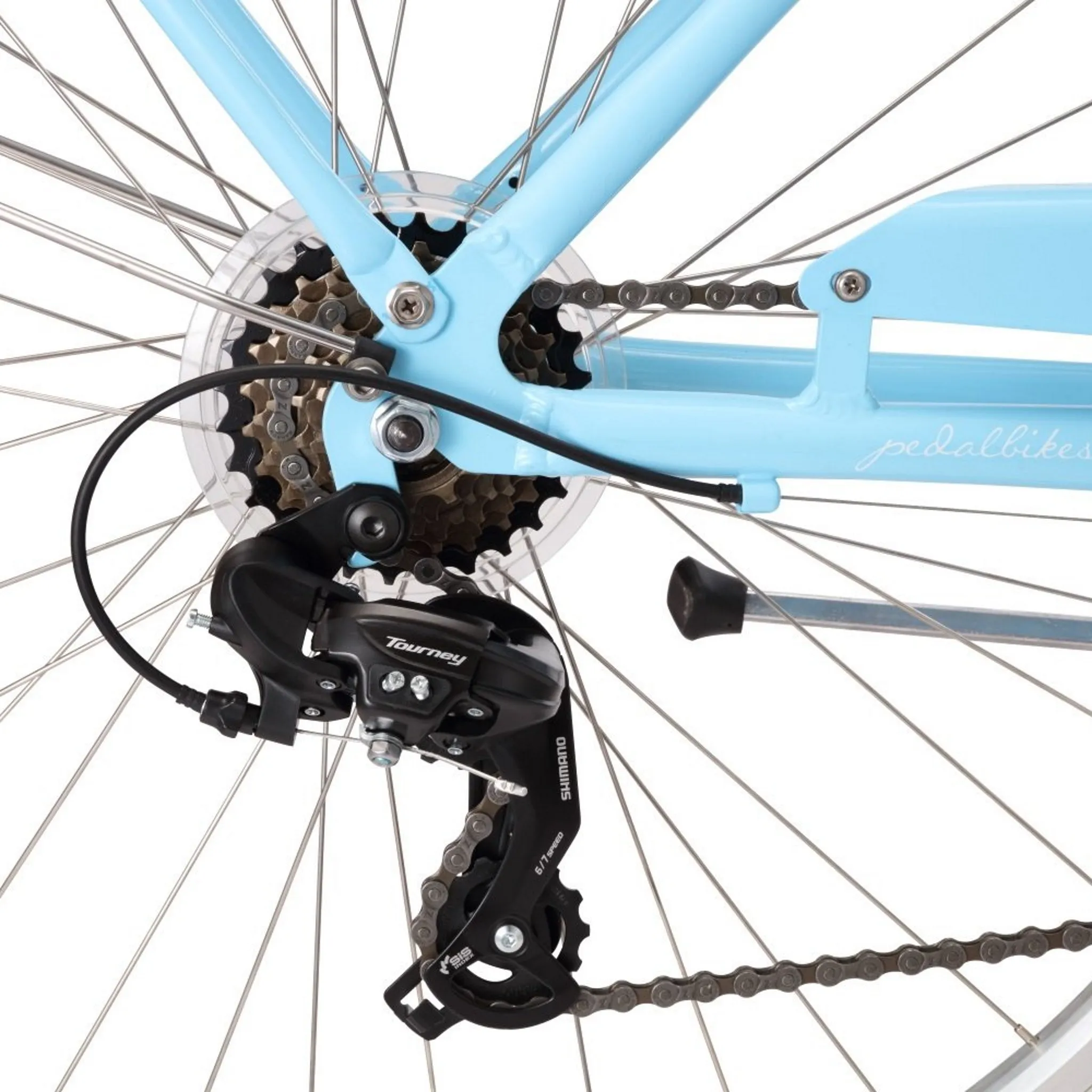Pedal Uptown DLX 7-Speed Cruiser Bike Light Blue