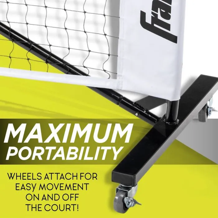 Pickleball Full Court Official Tournament Net - With Wheels