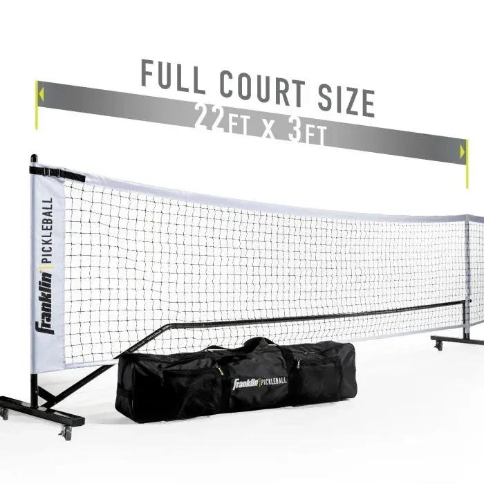 Pickleball Full Court Official Tournament Net - With Wheels