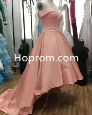 Pink High Low Sweetheart Homecoming Dress Party Dress
