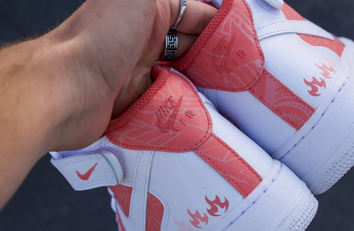 PINK ZENTANGLE AirForce 1 mid