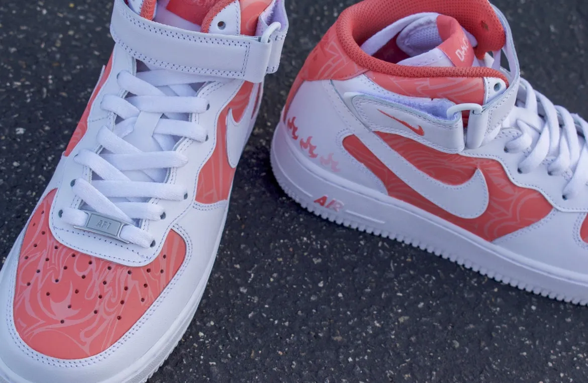 PINK ZENTANGLE AirForce 1 mid