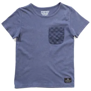 Pkt Check Ss Tee - Mineral Denim
