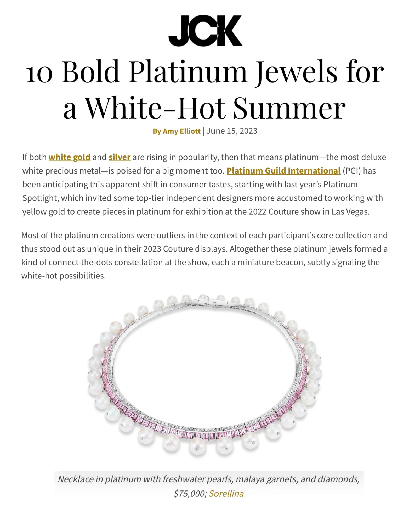 Platinum Collar