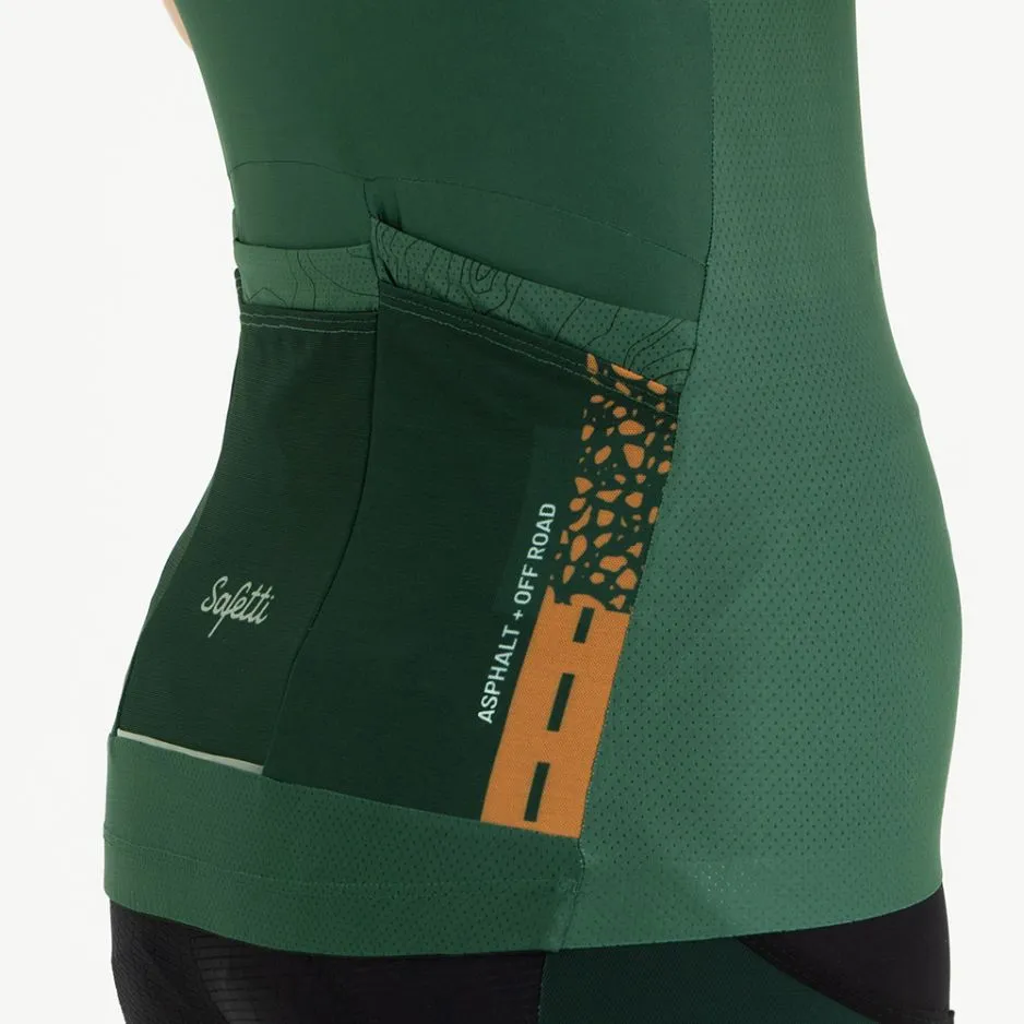 Pre-Order - Uncover Gravel - Forest Short Sleeve Jersey. Women