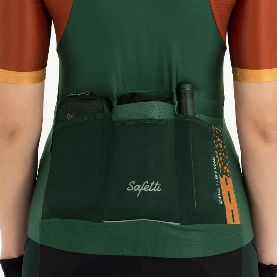 Pre-Order - Uncover Gravel - Forest Short Sleeve Jersey. Women