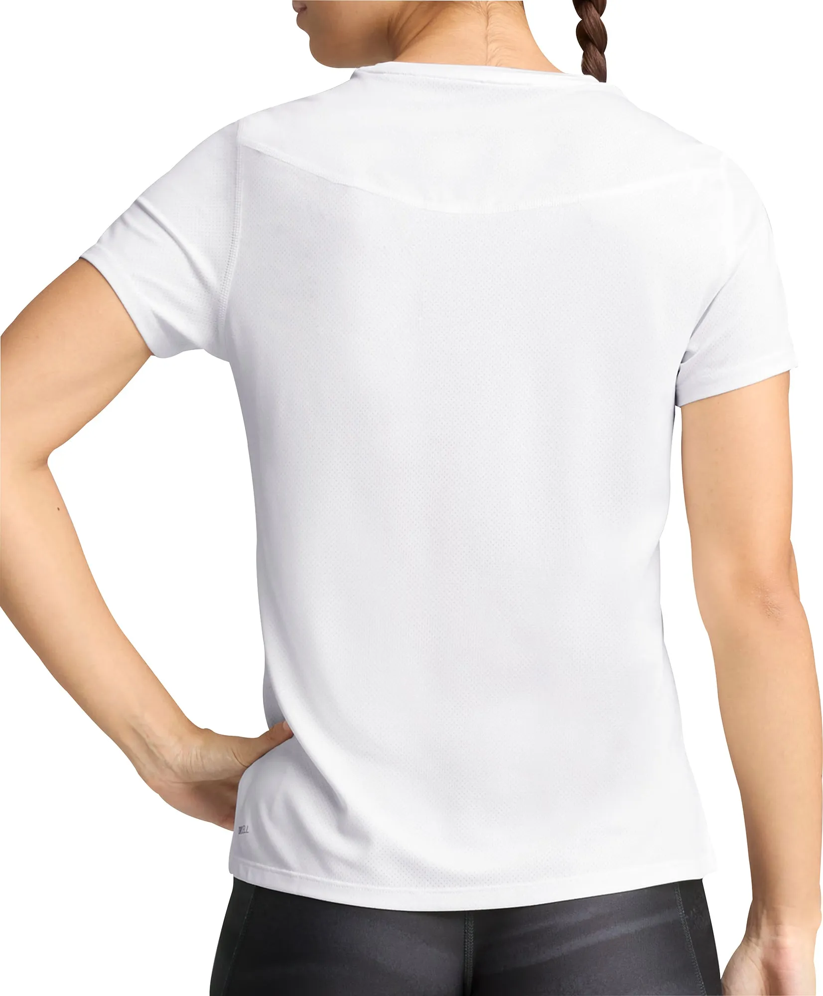 Puma Run Graphic Mesh Short Sleeve Womens Running Top - White