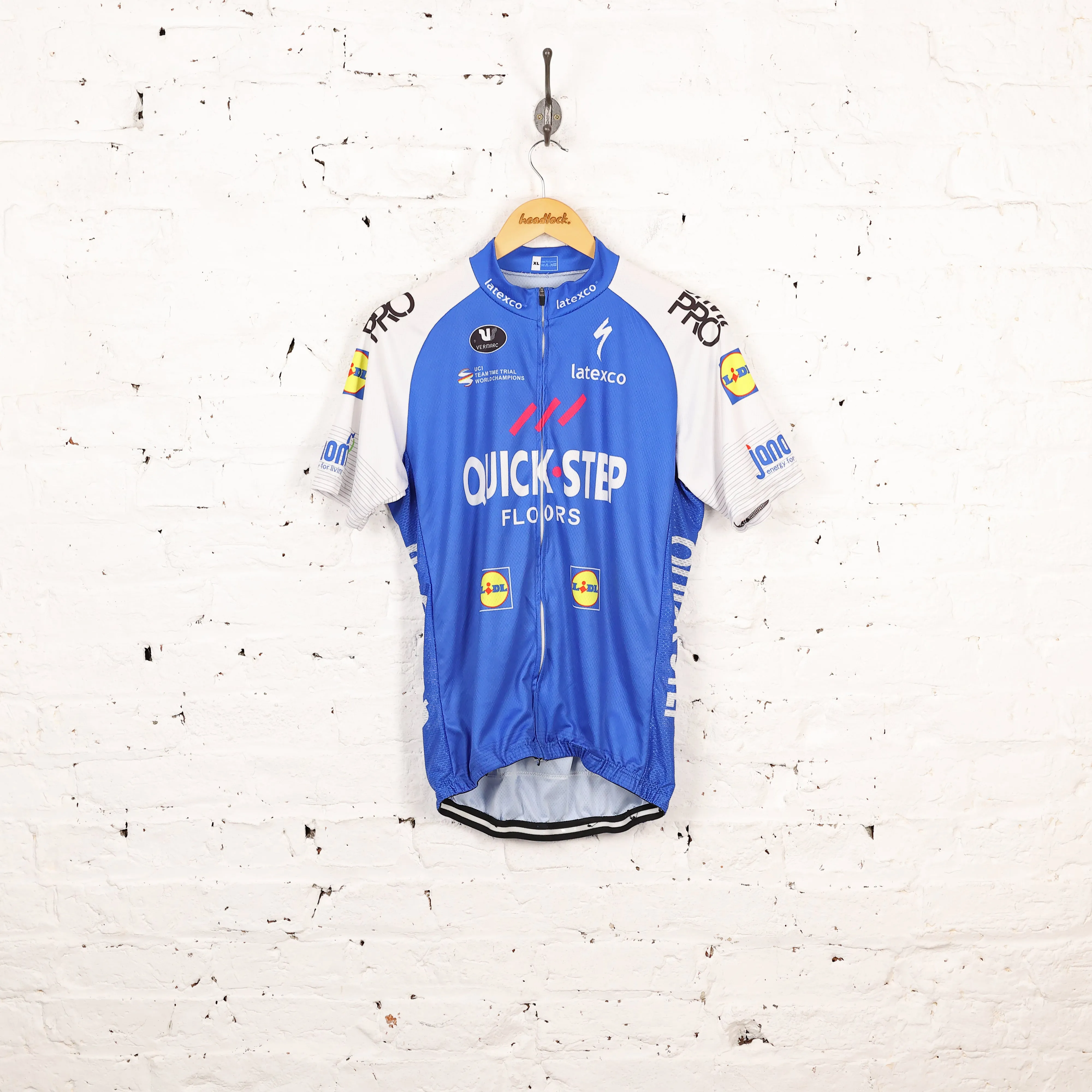 Quick Step Floors Latexco Cycling Top Jersey - Blue - XL