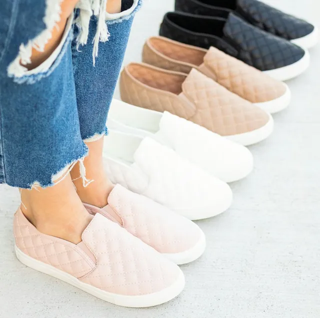 Quilted Sneakers | Black