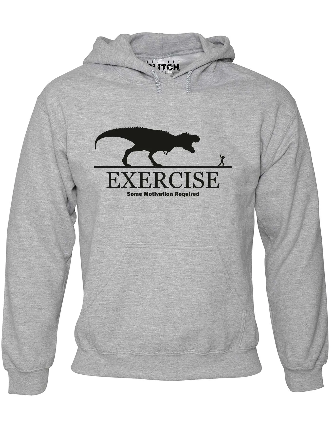 Reality Glitch Exercise Motivation Required Mens Hoodie