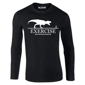 Reality Glitch Exercise Motivation Required Mens T-Shirt - Long Sleeve