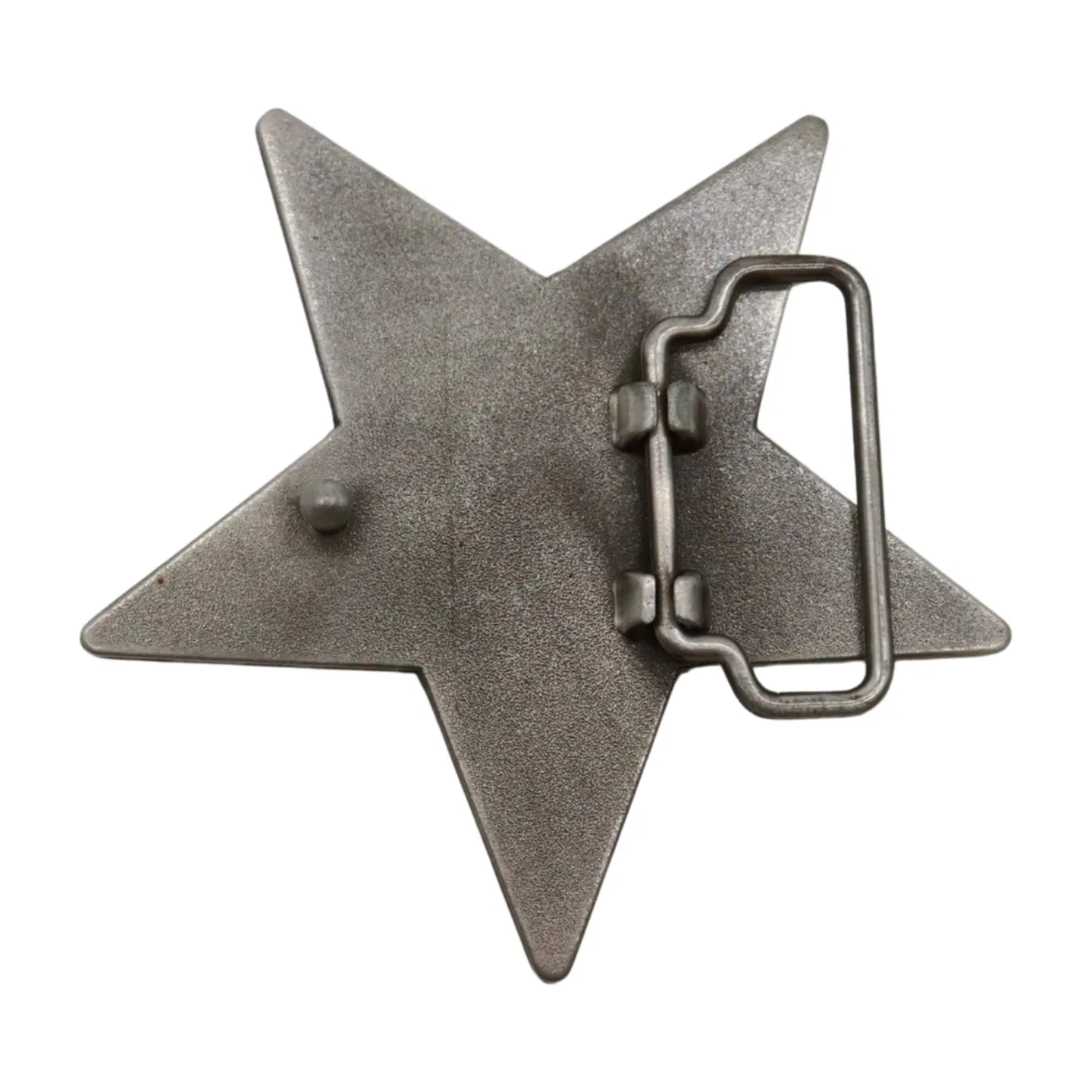 Red Star Enamel Metal Belt Buckle