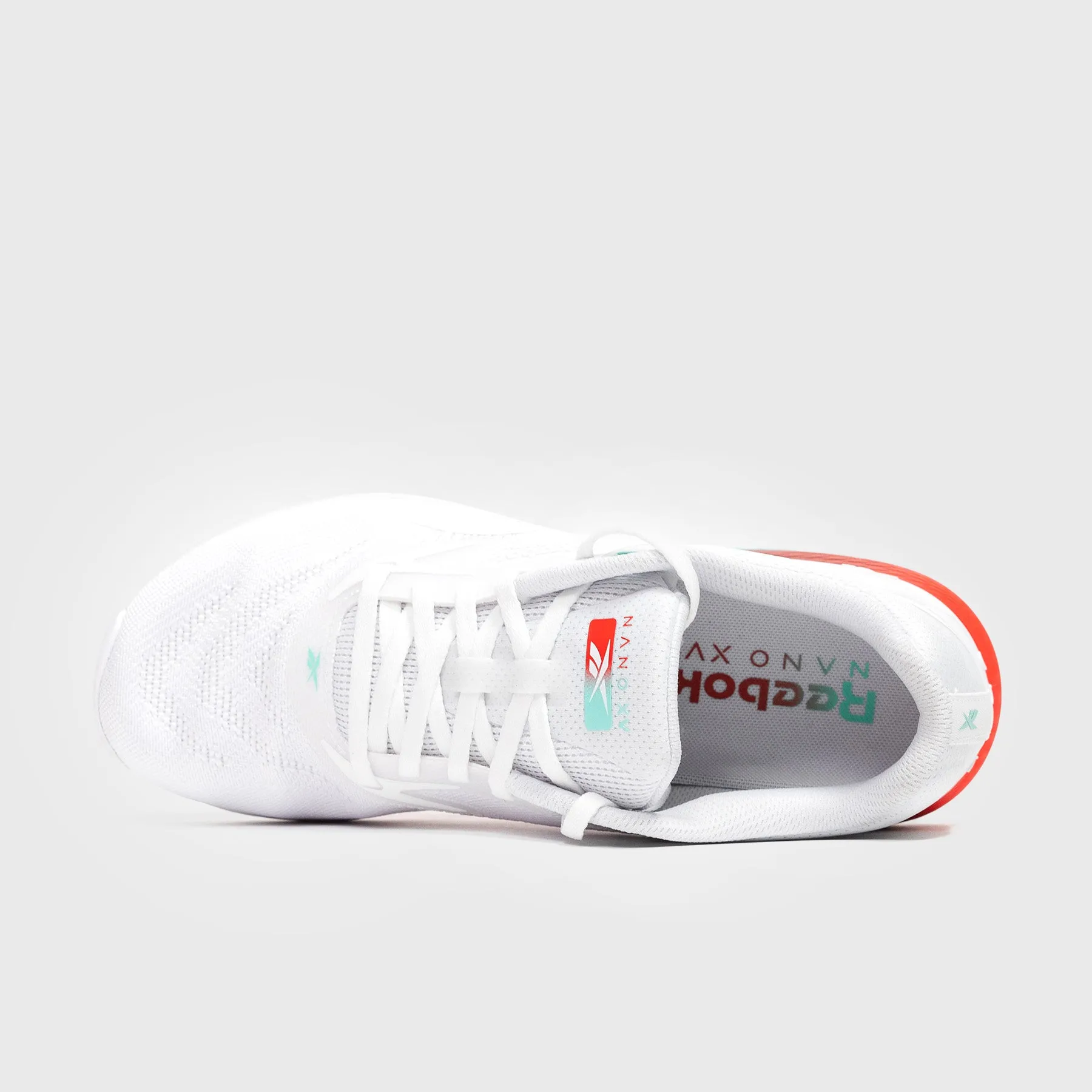 REEBOK - NANO X5 - WOMEN'S - FTW WHITE/AI AQUA/ENERGY RED