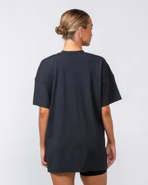 Relaxed Rib Training Tee - Black