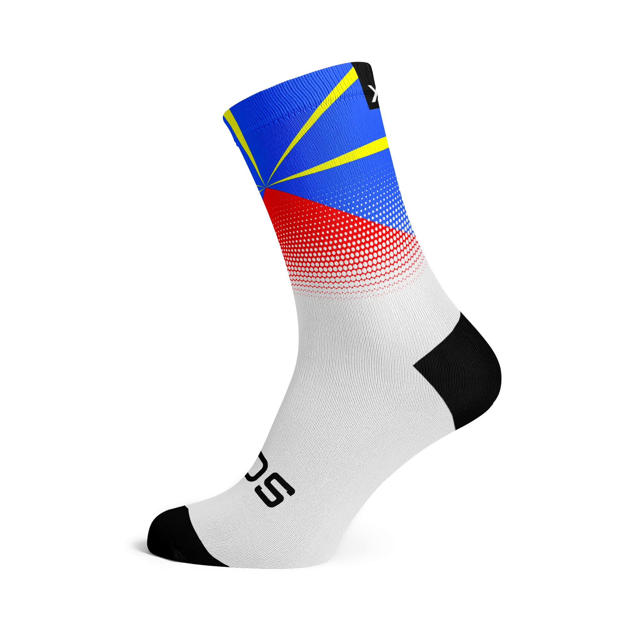 Reunion Island Flag Socks