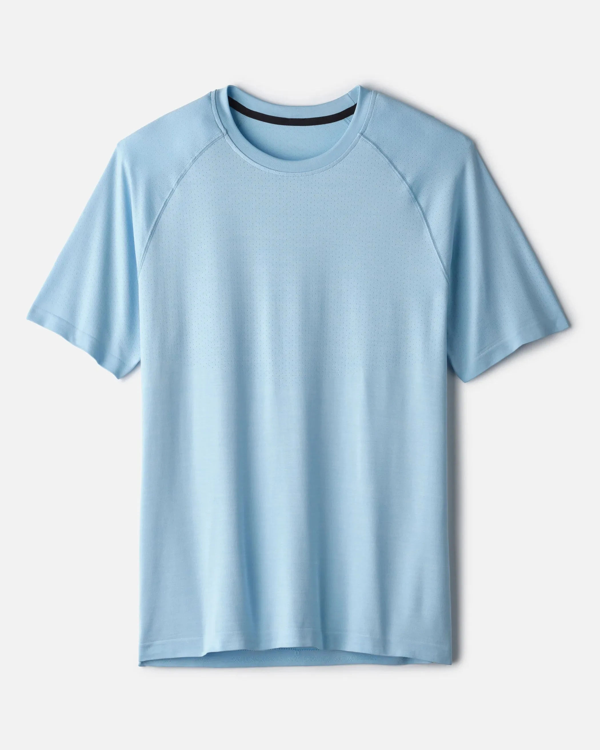 RHONE REIGN SHORT SLEEVE VAPOR TRAINING TOP - SKY BLUE