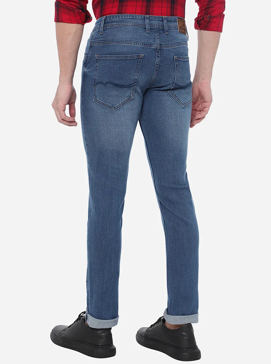 River Blue Washed Narrow Fit Jeans | Greenfibre