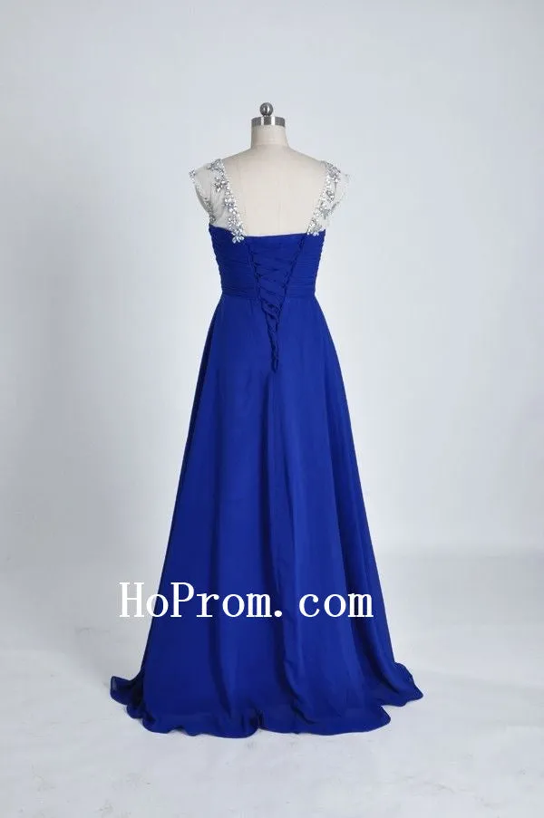 Royal Blue Prom Dresses,Sweetheart Prom Dress,Evening Dress