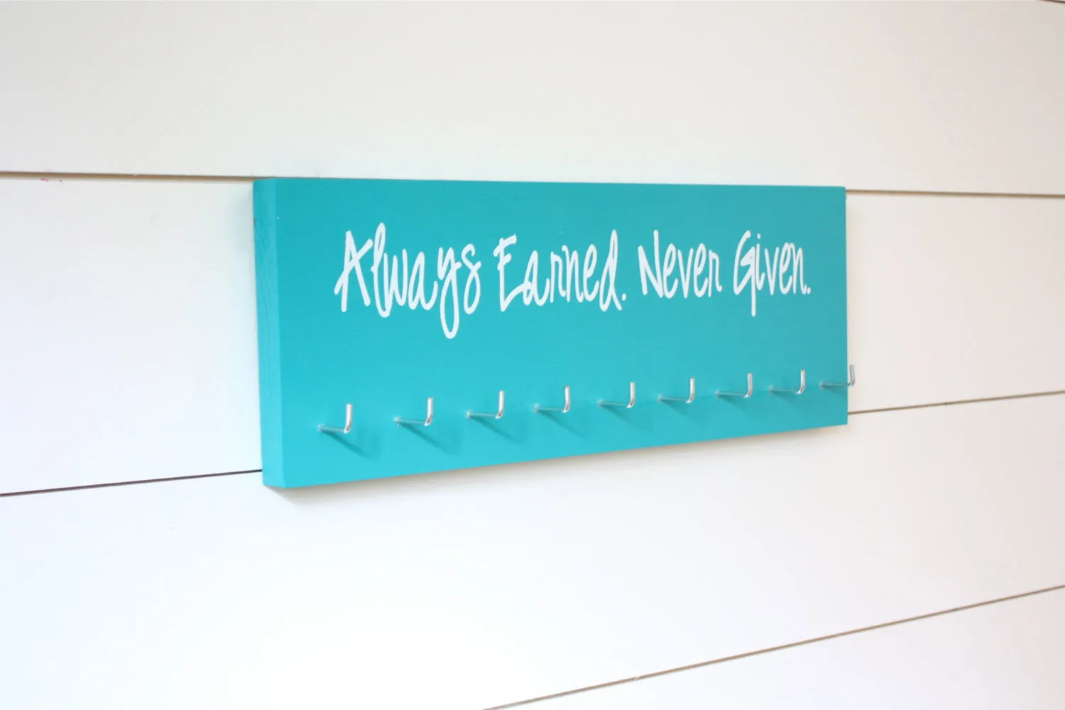 Running Medal Holder - Always Earned Never Given - Medium
