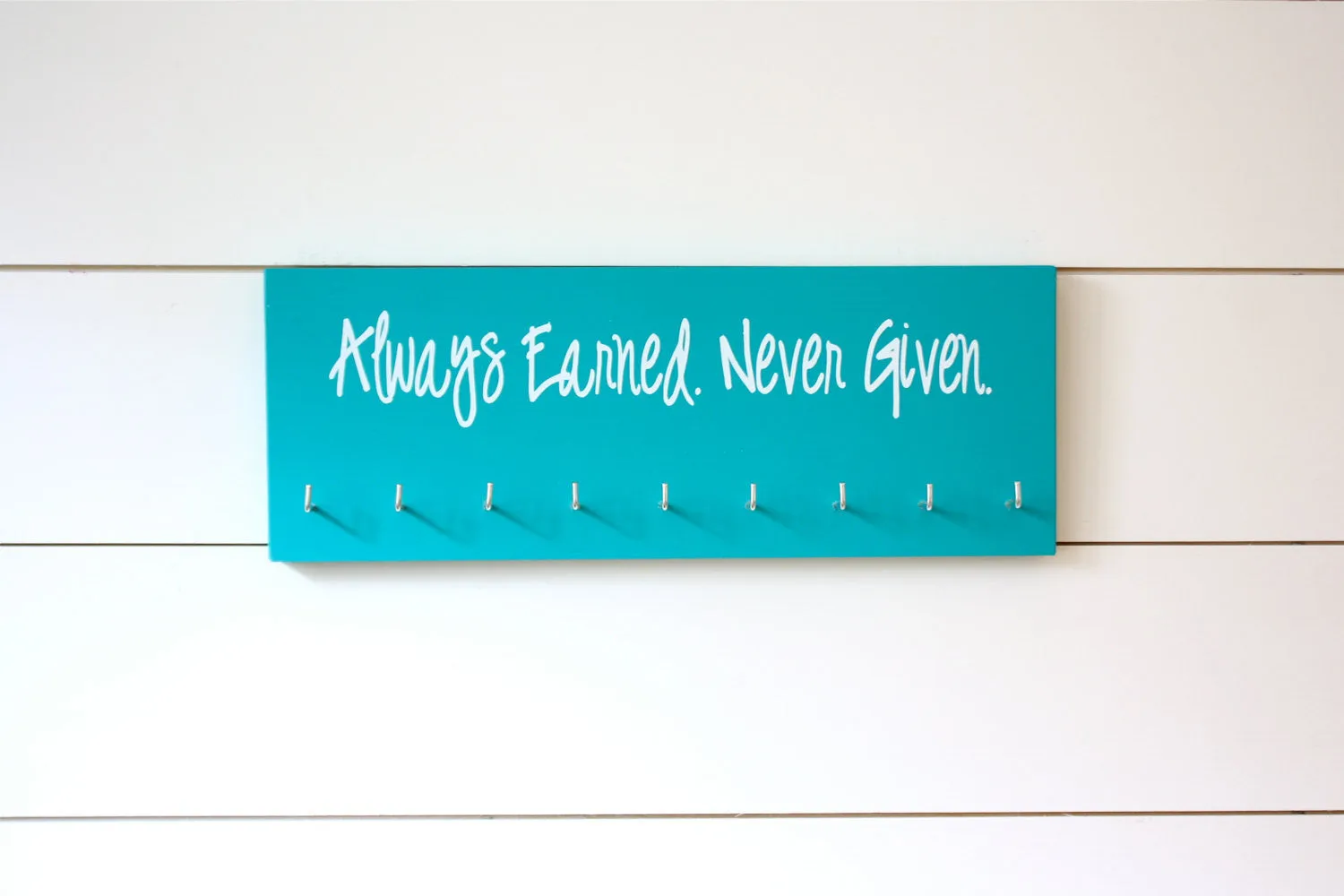 Running Medal Holder - Always Earned Never Given - Medium