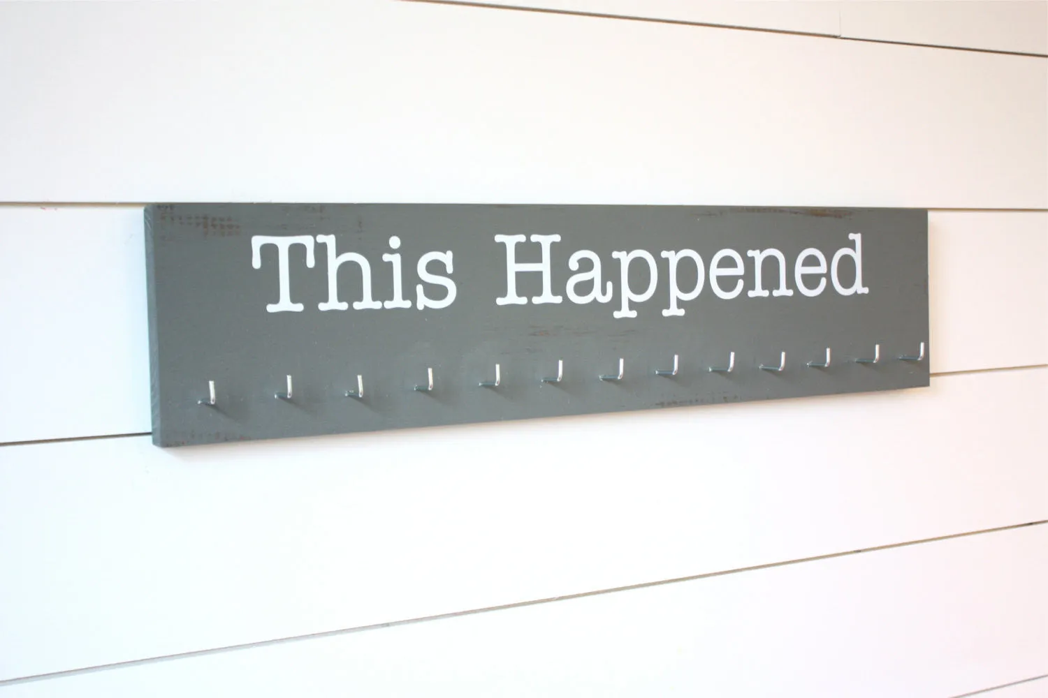 Running  Medal Holder- This Happened - Large