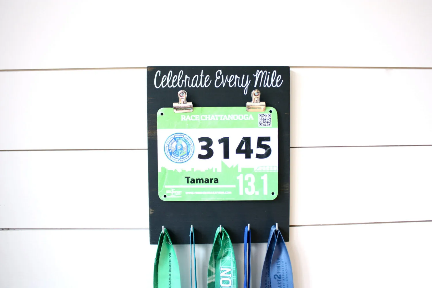 Running Race Bib & Medal Display - Celebrate Every Mile