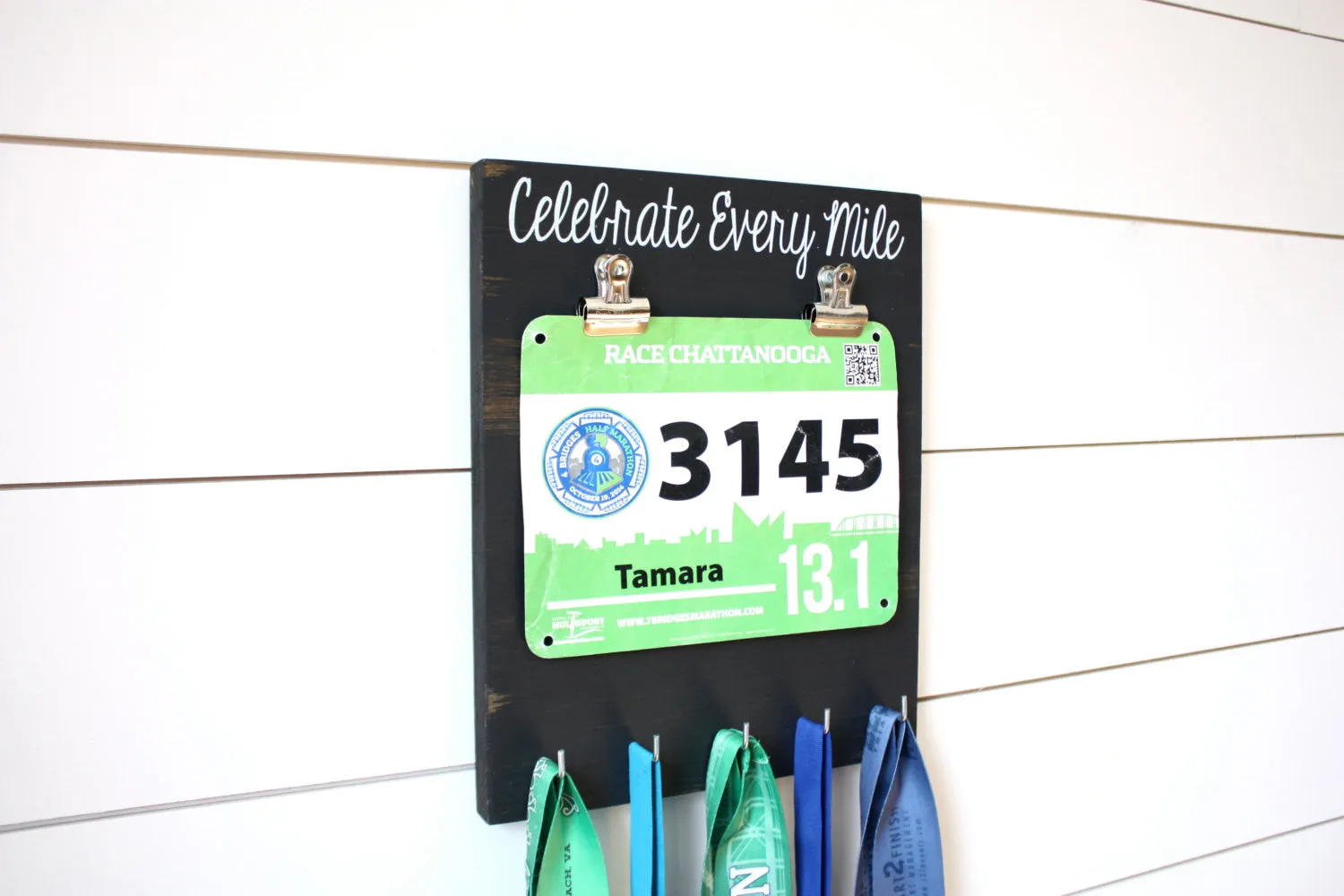 Running Race Bib & Medal Display - Celebrate Every Mile
