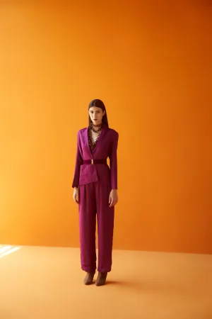 Sakshi Khetterpal  I  Dresses Dress With Belt = 1Pc Rasberry Radiance SK-042 A/W2024 Seasons