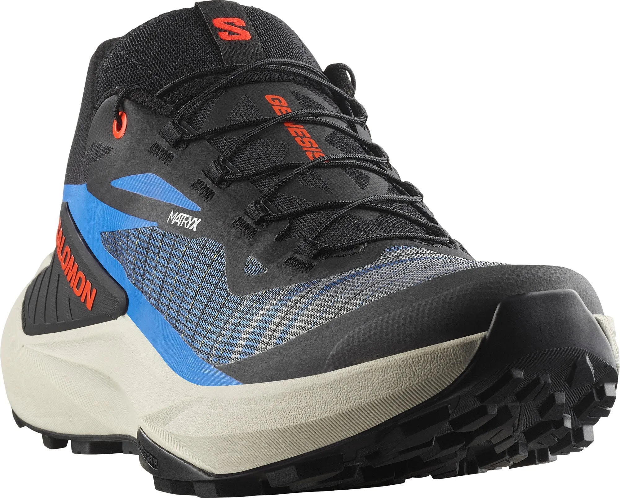 Salomon Genesis Mens Trail Running Shoes - Black