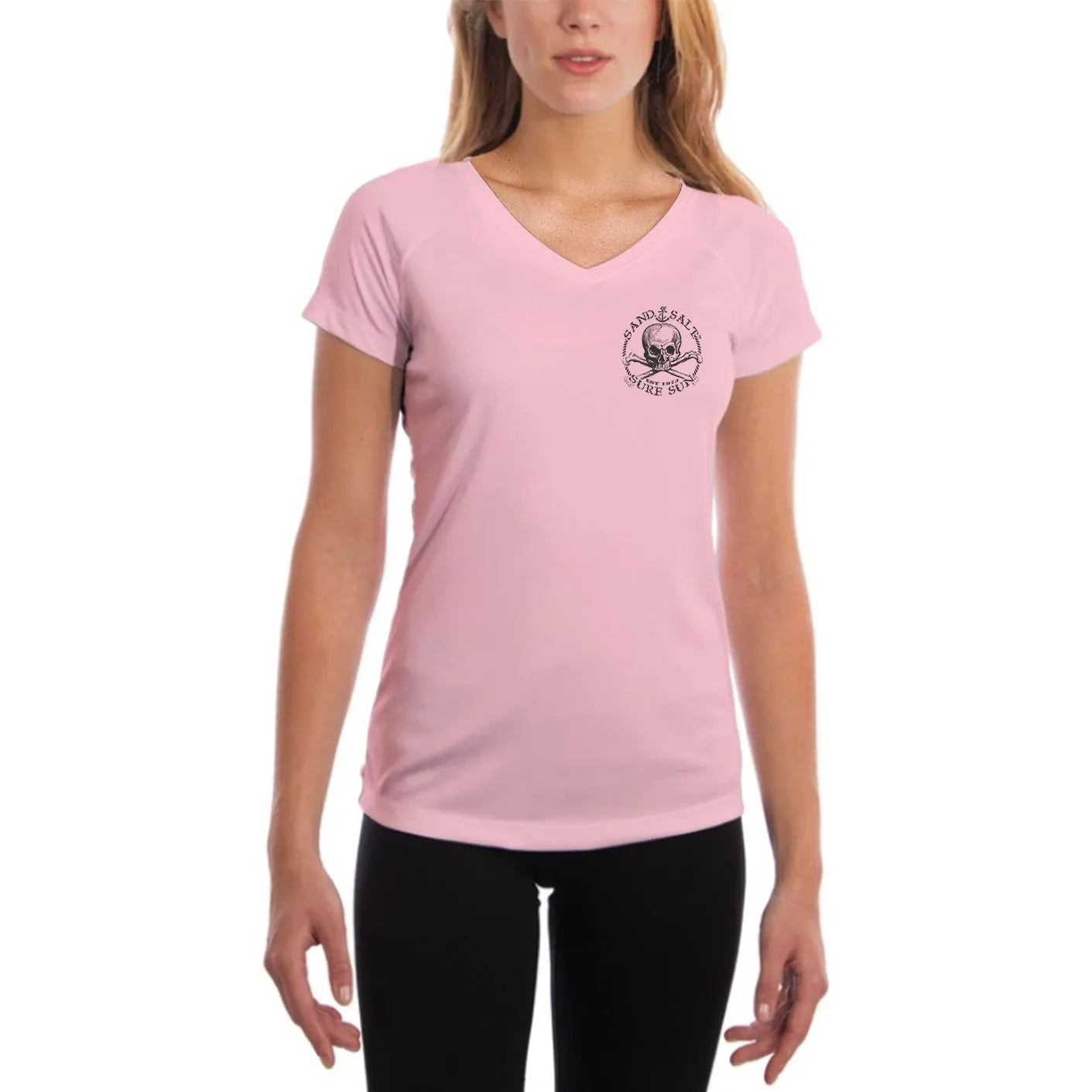 SAND.SALT.SURF.SUN. Surf Bus Women's UPF 50  UV Sun Protection Performance Short Sleeve T-Shirt