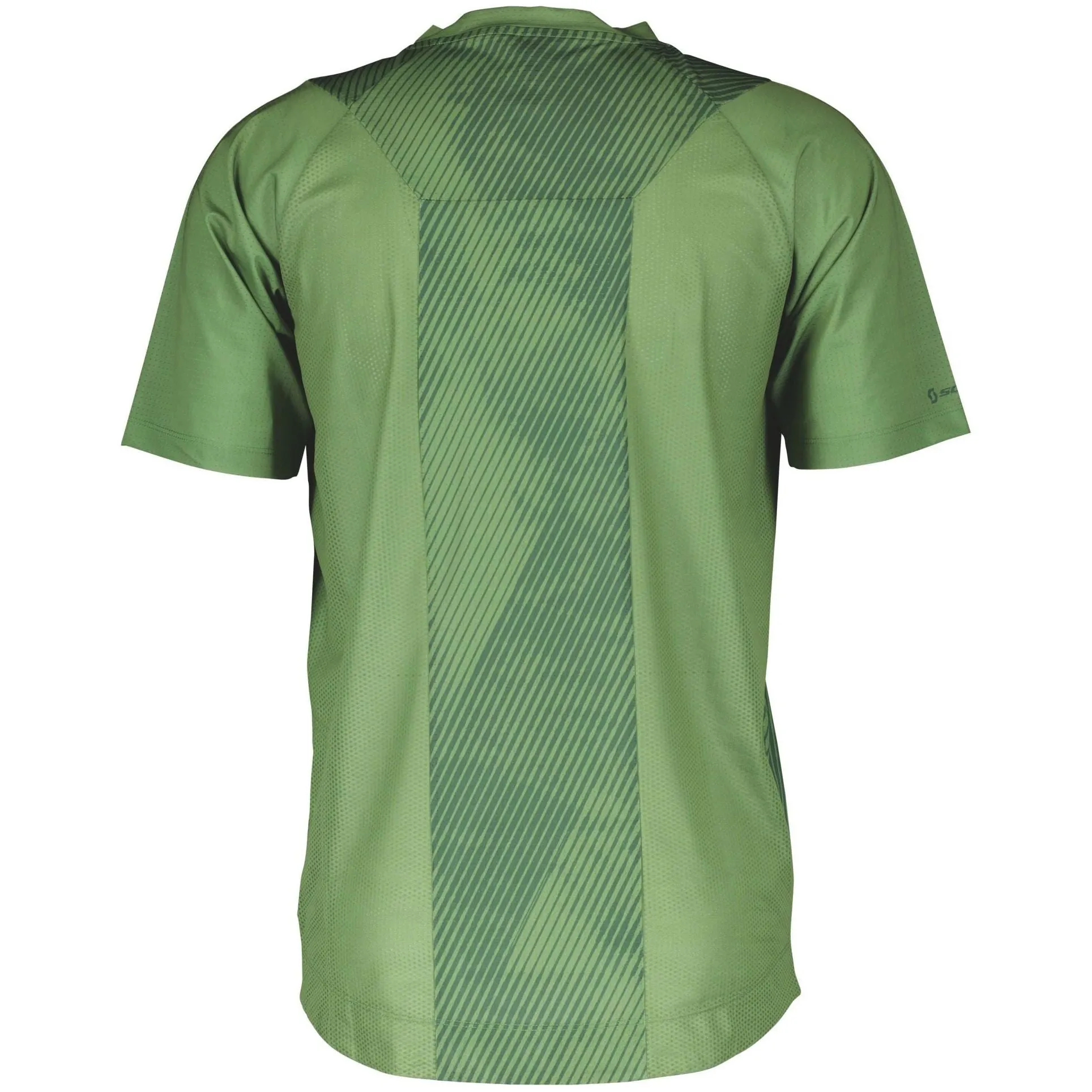 Scott Trail Vertic Zip Short Sleeve Mens Cycling Jersey - Green