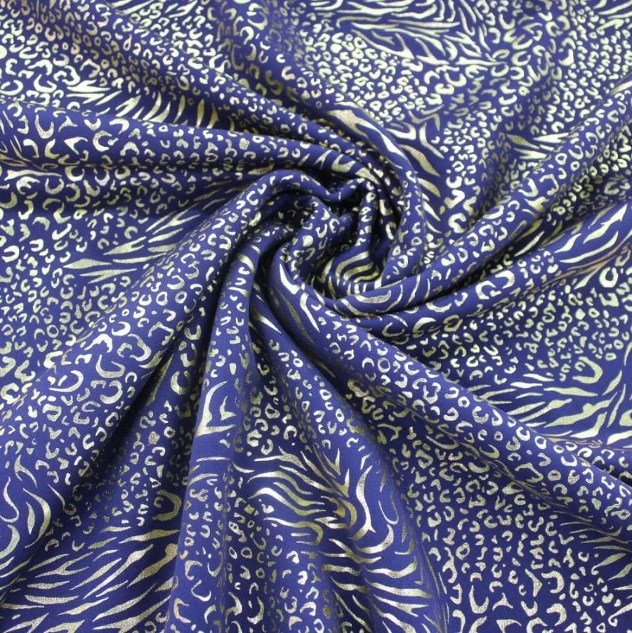 Scuba Foil Animal Print 150cm