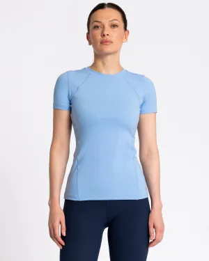 Sculpt Perform T-Shirt Azure Blue