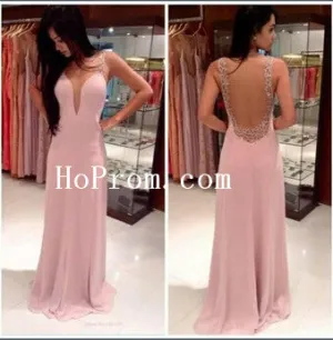 Sexy Backless Prom Dresses,V-Neck Prom Dress,Evening Dress