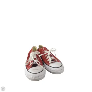 Shoes Sneakers By Converse In Red, Size: 9
