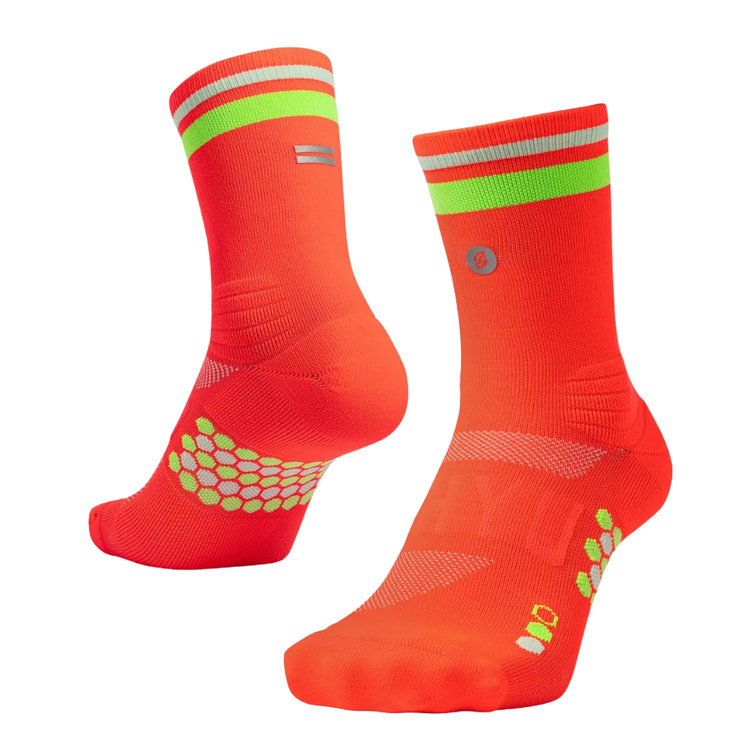 SHYU - Racing Socks - Crimson/Lime/Powder