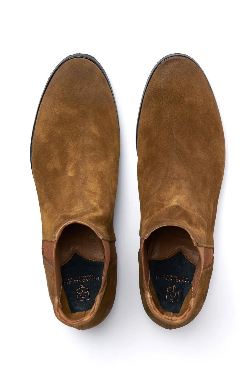 Silvano Sassetti Chelsea Boots Suede Brown