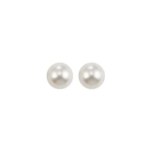 Silver (SLV 995) Classic Book Freshwater Pearls Fashion Earrings