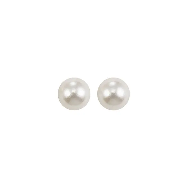Silver (SLV 995) Classic Book Freshwater Pearls Fashion Earrings