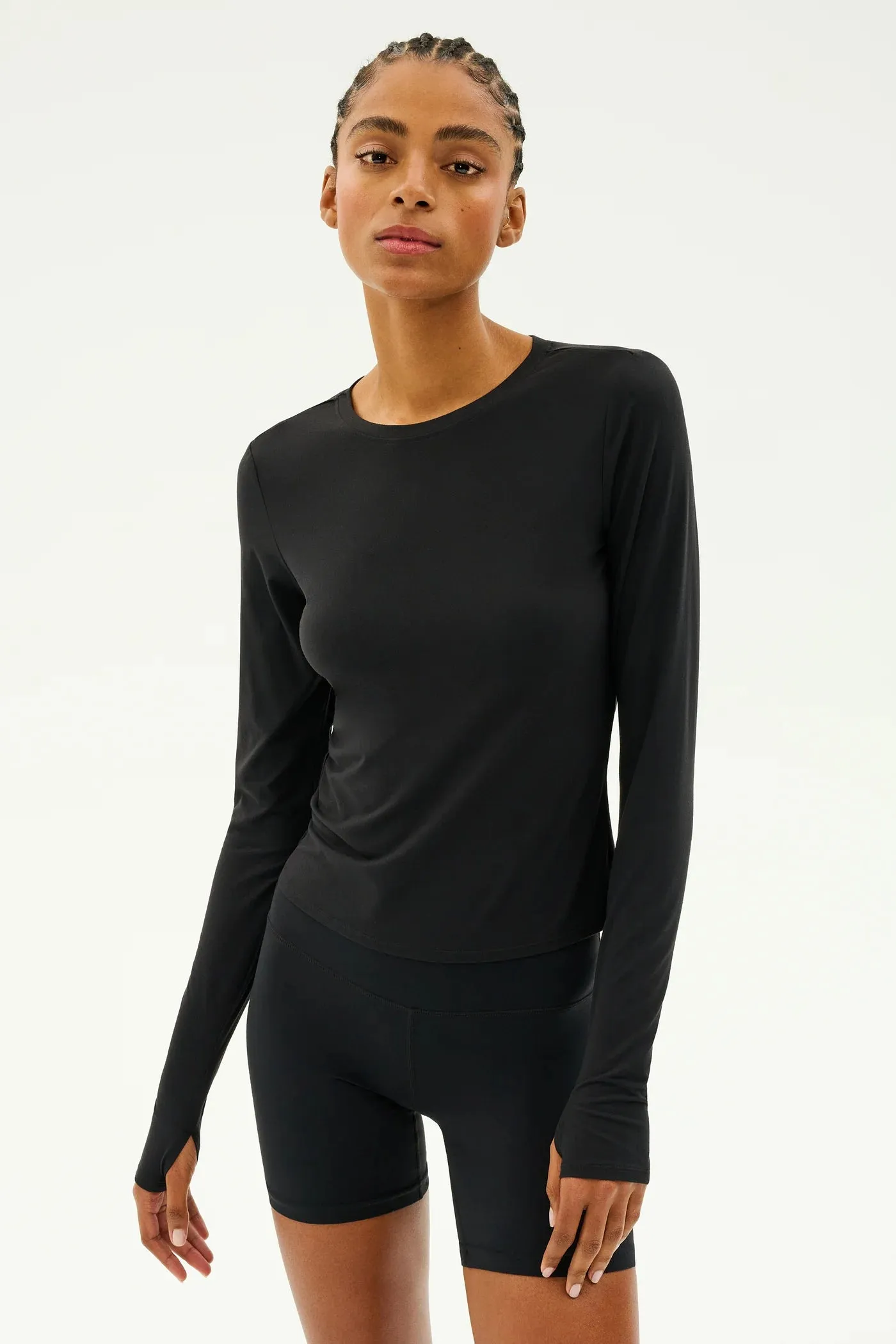 SPLITS59 - Airweight Lite LS Waist Length - White & Black