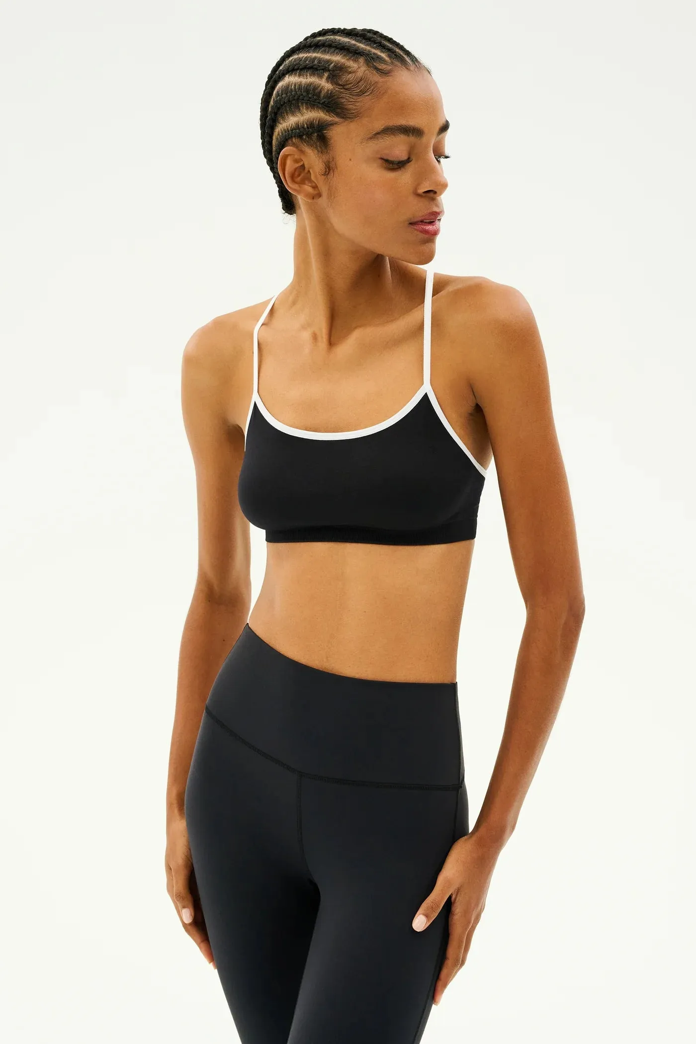 SPLITS59 - Loren Seamless Bra - White/Black & Black/White